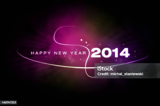 Frohes Neues Jahr 2014 Stockfoto und mehr Bilder von 2013 - 2013, 2014, Dunkel