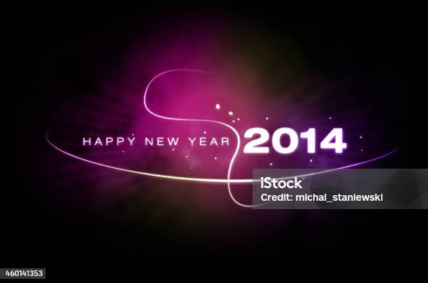 Happy New Year 2014 Stock Photo - Download Image Now - 2013, 2014, Black Color