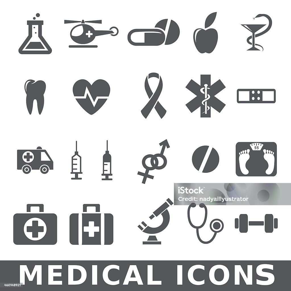 medical icons Ambulance stock vector