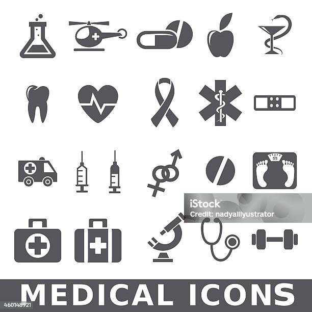 Medical Icons Stock Illustration - Download Image Now - Ambulance, Art, Art And Craft