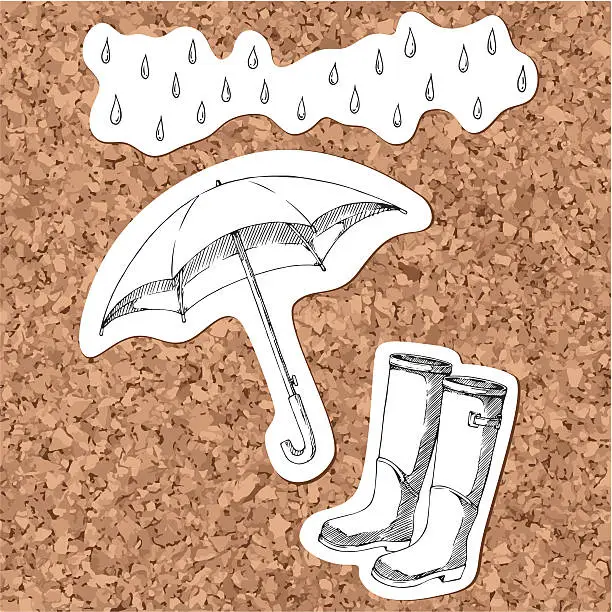 Vector illustration of Rain
