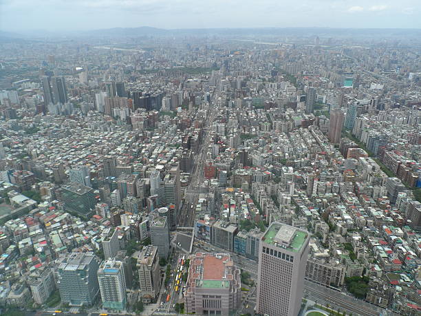 の台北,台湾 - window office building taipei built structure ストックフォトと画像