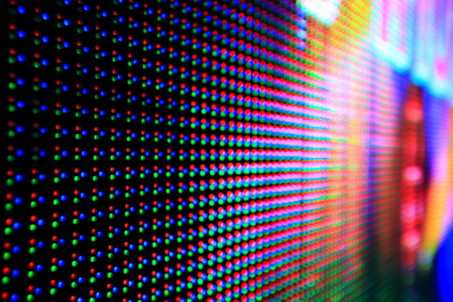LED rojo, verde, azul Panel. photo