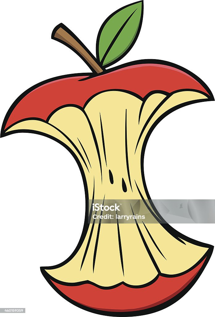 Fumetto Torsolo di mela - arte vettoriale royalty-free di Marcio