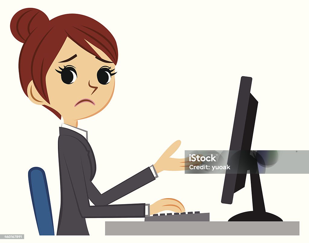 Computer Problems Stock Illustration - Download Image Now - Confusion ...