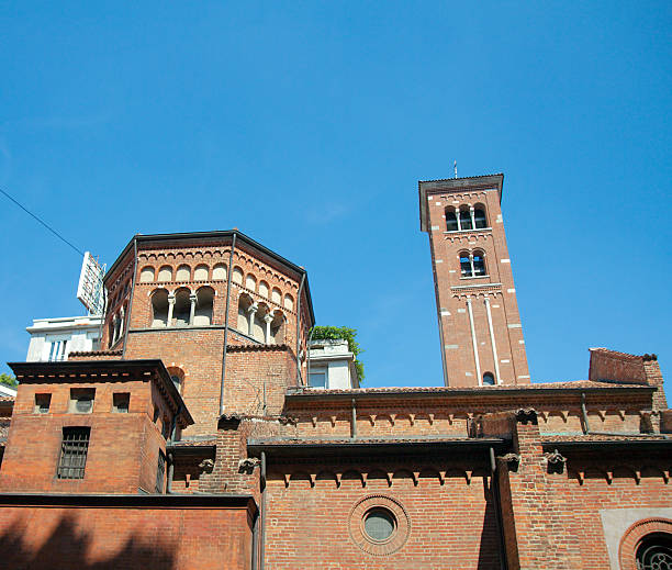 San Babila Church (dedicated to saint Babylas of Antioch). Originally built in 1095, current view since 1905. Milan, Italy
