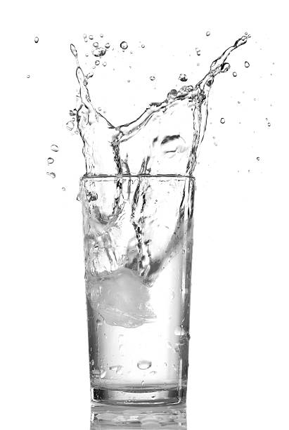 istock Water splashes in the glass 460191033