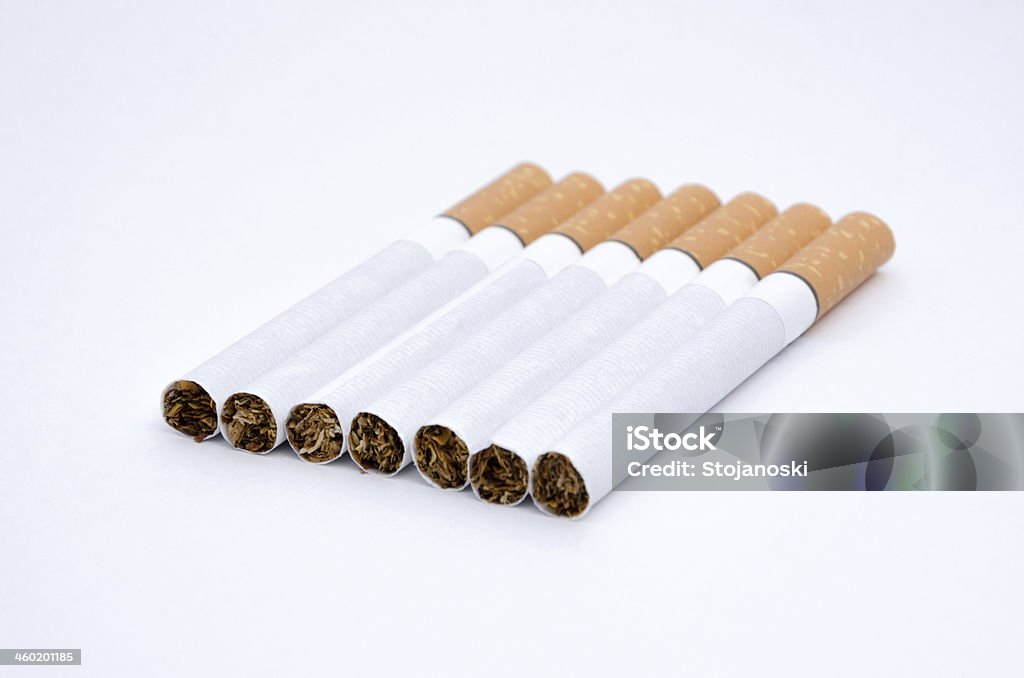 cigarettes cigarettes isolated on white background Abstract Stock Photo