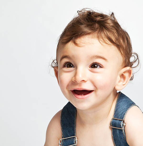 istock Cute baby boy isolated on white background 460210813