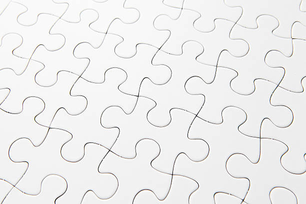 quebra-cabeça em branco - solution silver problems puzzle - fotografias e filmes do acervo