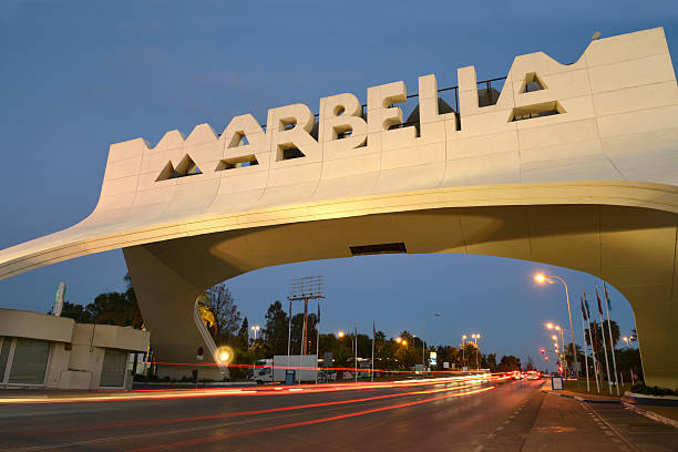 istock Marbella arch at night. Costa del sol. 460213247