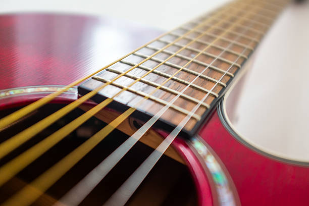 istock Red Acoustic guitar 460215707