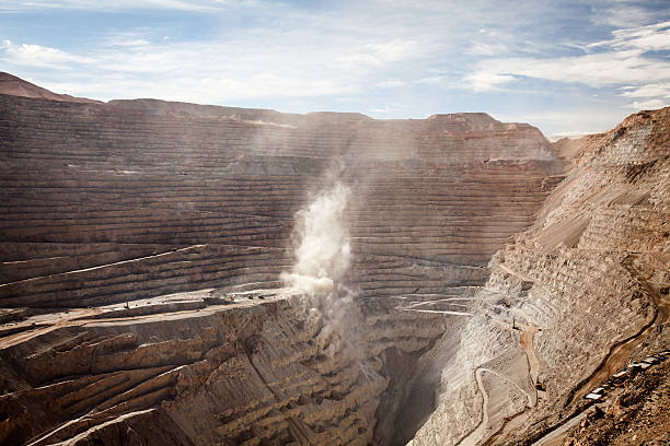 Cтоковое фото Chuquicamata Открытый рудник