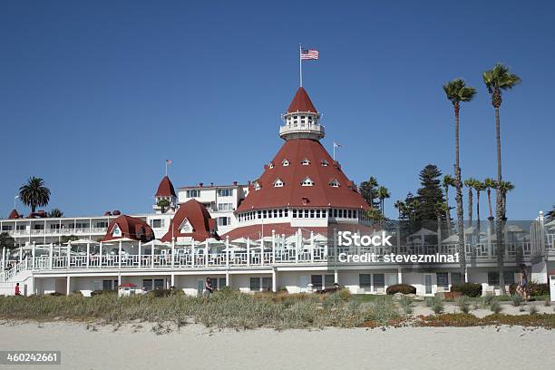 Hotel Del Coronado San Diego Kalifornia - zdjęcia stockowe i więcej obrazów Architektura - Architektura, Balkon, Bez ludzi