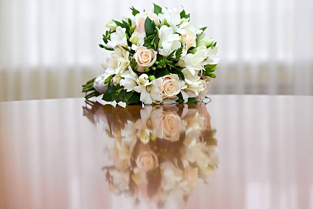 istock beautiful bridal bouquet at  wedding party 460244671