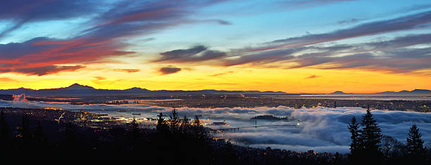 istock Vancouver Panoramic Cityscapes at sunrise 460250001