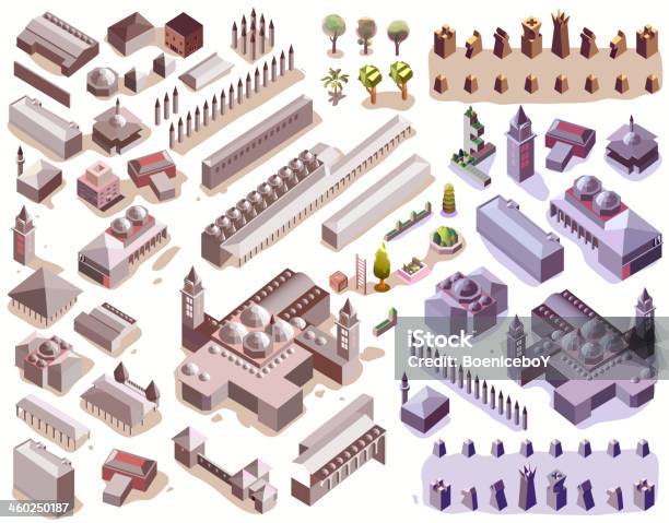 Isometric Of Empireinfo Graphic And Map Elements Vector Stock Illustration - Download Image Now