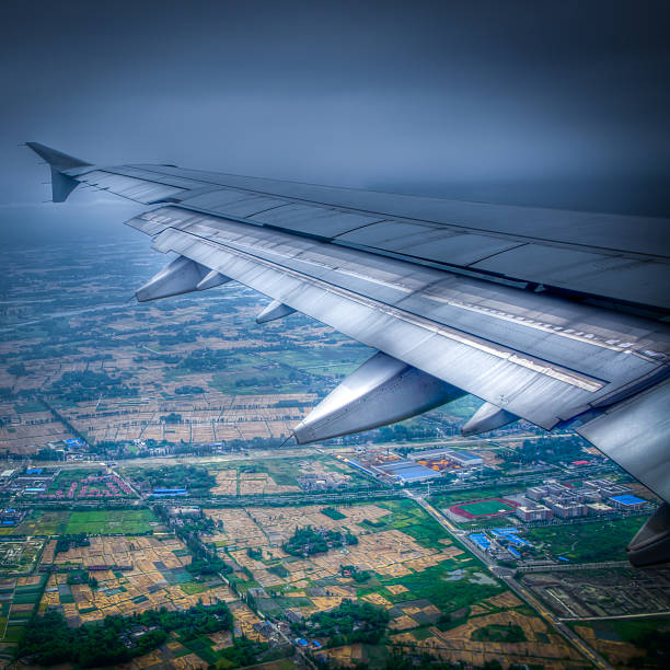 China sicuan landscape airplane view