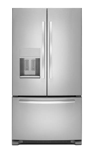 istock clipping path of the double door freezer 460253415