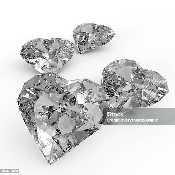 Photo libre de droit de Diamant Coeur Sur La Surface Noire banque d'images et plus d'images libres de droit de Amour - Amour, Bijou, Brillant