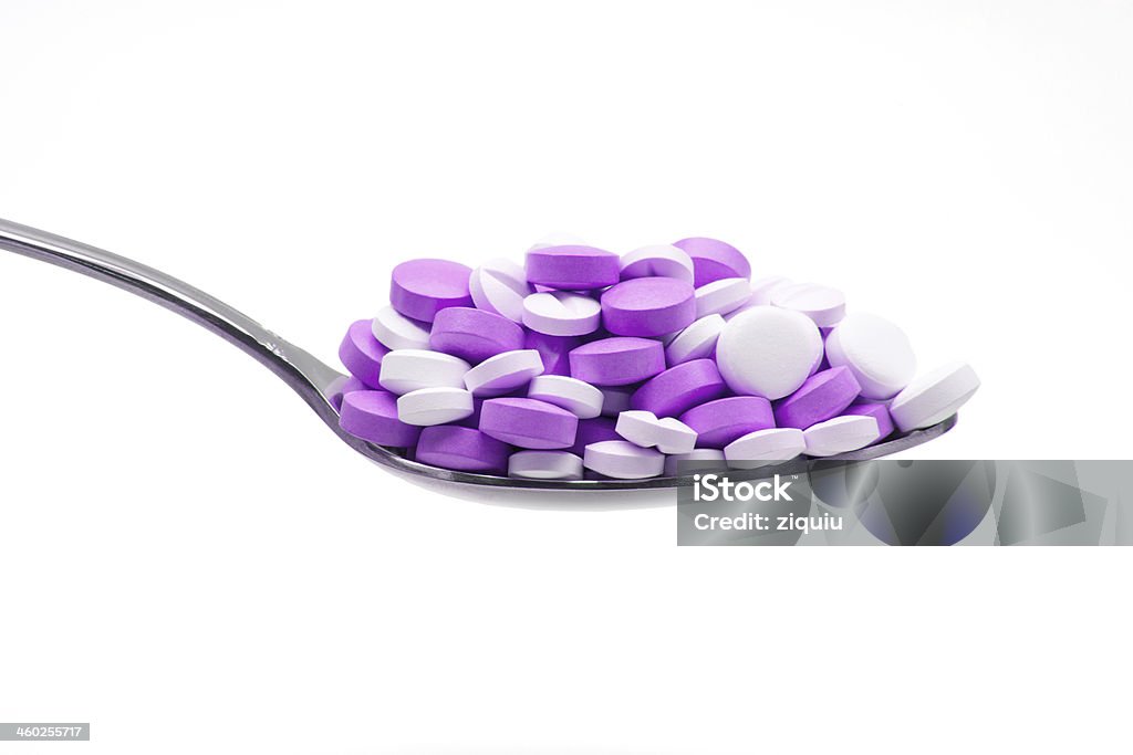 Löffel tablets - Lizenzfrei Alternative Medizin Stock-Foto