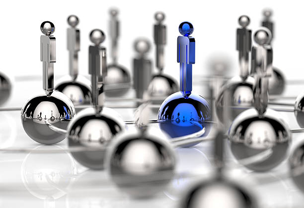 istock 3d stainless human social network and leadership 460255739