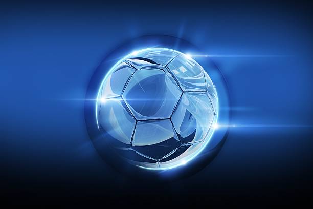 istock Glassy Soccer Ball 460257085