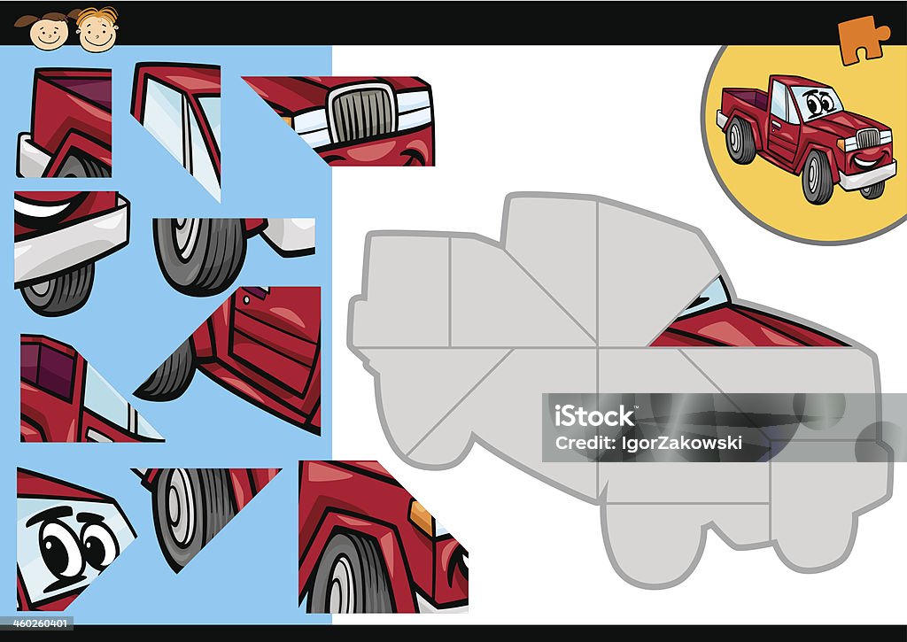 Vetores de Jogo De Carro De Desenho Quebracabeça e mais imagens de Aprender  - Aprender, Caminhão, Carro - iStock