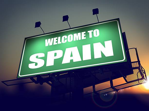 istock Welcome to Spain Billboard at Sunrise. 460264873