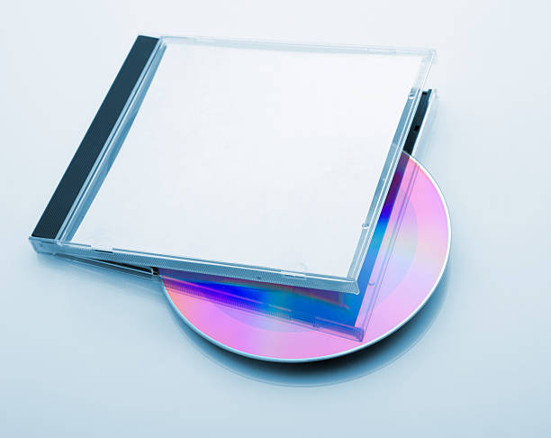 CD Box with disc CD Box with disc on white background clear cd case stock pictures, royalty-free photos & images