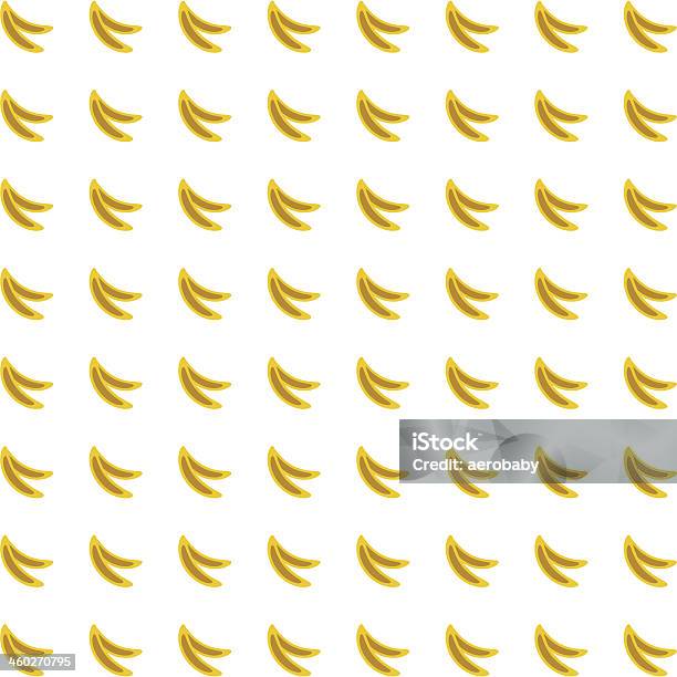 Банан Бесшовный Фон Образца — стоковая векторная графика и другие изображения на тему Банан - Банан, Без людей, Белый