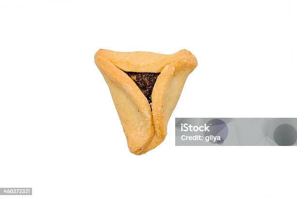 Hamantashen Cookies For Holiday Purim On A White Background Stock Photo - Download Image Now