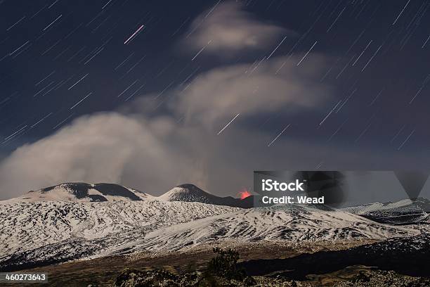 Eruption Etna Stock Photo - Download Image Now - 2013, Airport, Ash