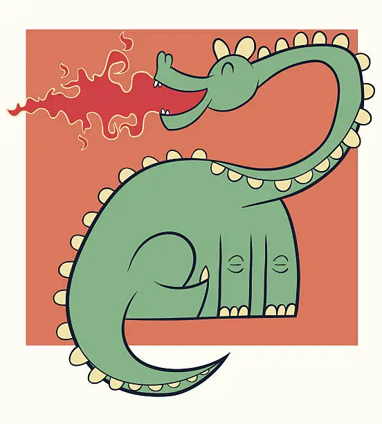 Vector illustration of Dragon