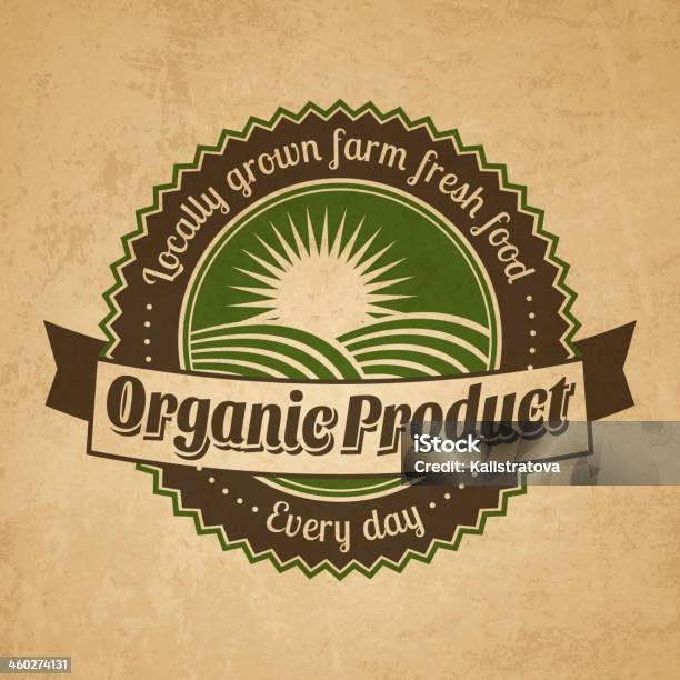 Vetores de Vintage Eco Vetor Adesivo Etiqueta e mais imagens de Agricultor - Agricultor, Alimentação Saudável, Biologia