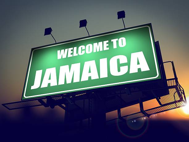 istock Welcome to Jamaica Billboard at Sunrise. 460274639