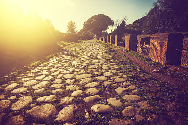 istock Roman Road at Ostia Antica Archeological Site 460275501