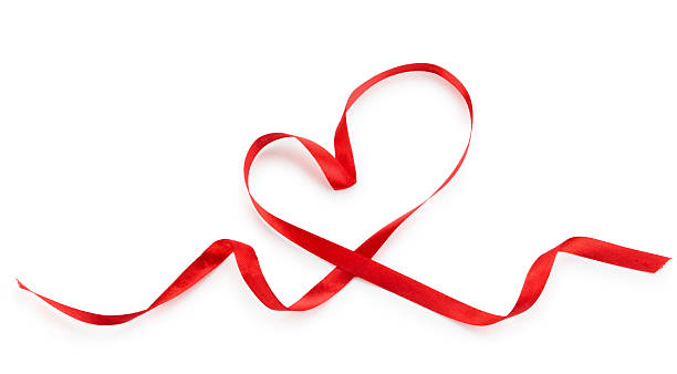 istock Red heart ribbon. 460278865