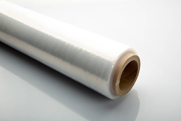 istock Roll of wrapping plastic stretch film 460282927