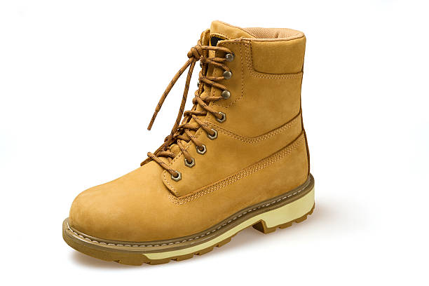 istock Laced yellow nubuck shoe 460284241