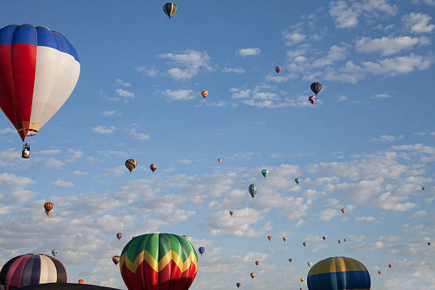 istock hot air balloons and clouds 460284597