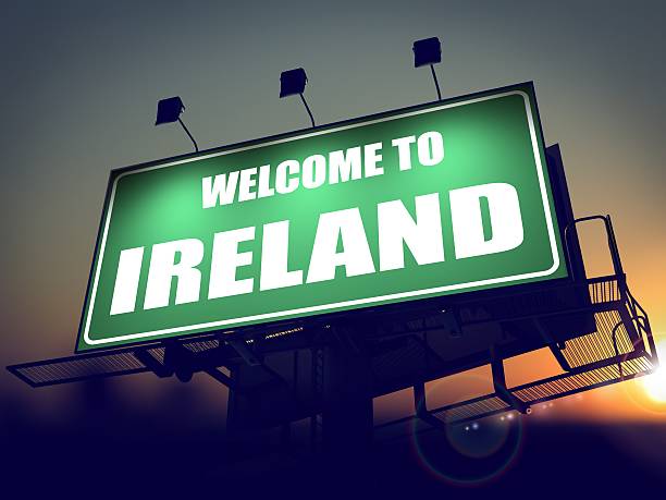 istock Billboard Welcome to Ireland at Sunrise. 460294163