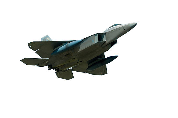 istock Isolated vector image of a gray stealth fighter 460297821