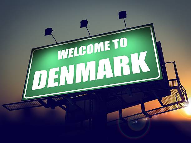 istock Welcome to Denmark Billboard at Sunrise. 460298953