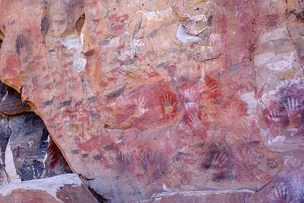 istock Rock paintings in Patagonia 460310421