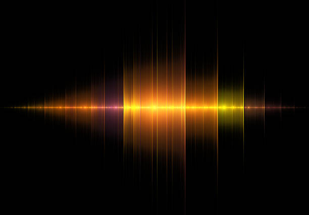 istock Golden Music Wave on Black 460315687