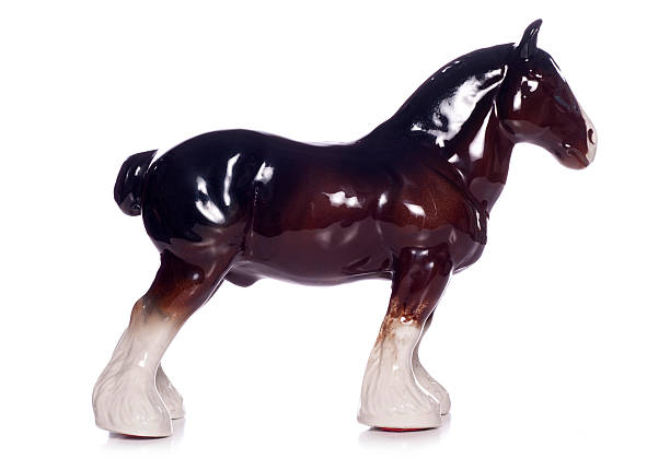 istock Shire horse china ornament 460327019