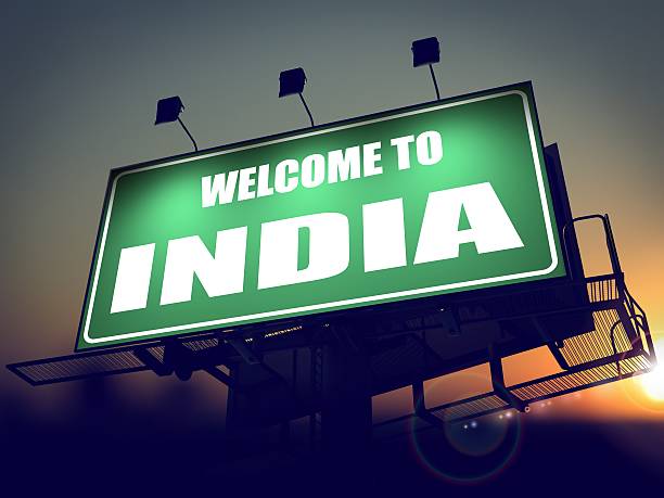 istock Billboard Welcome to India at Sunrise. 460328185