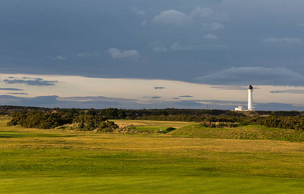 istock Golfers view of Covesea Lighthouse 460328539