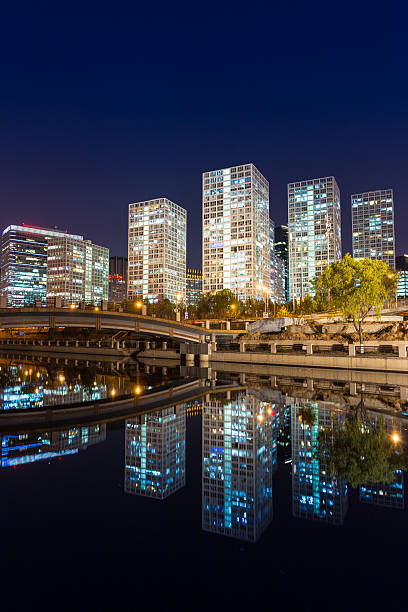 istock Beijing Central Business District Skyline Night 460355721